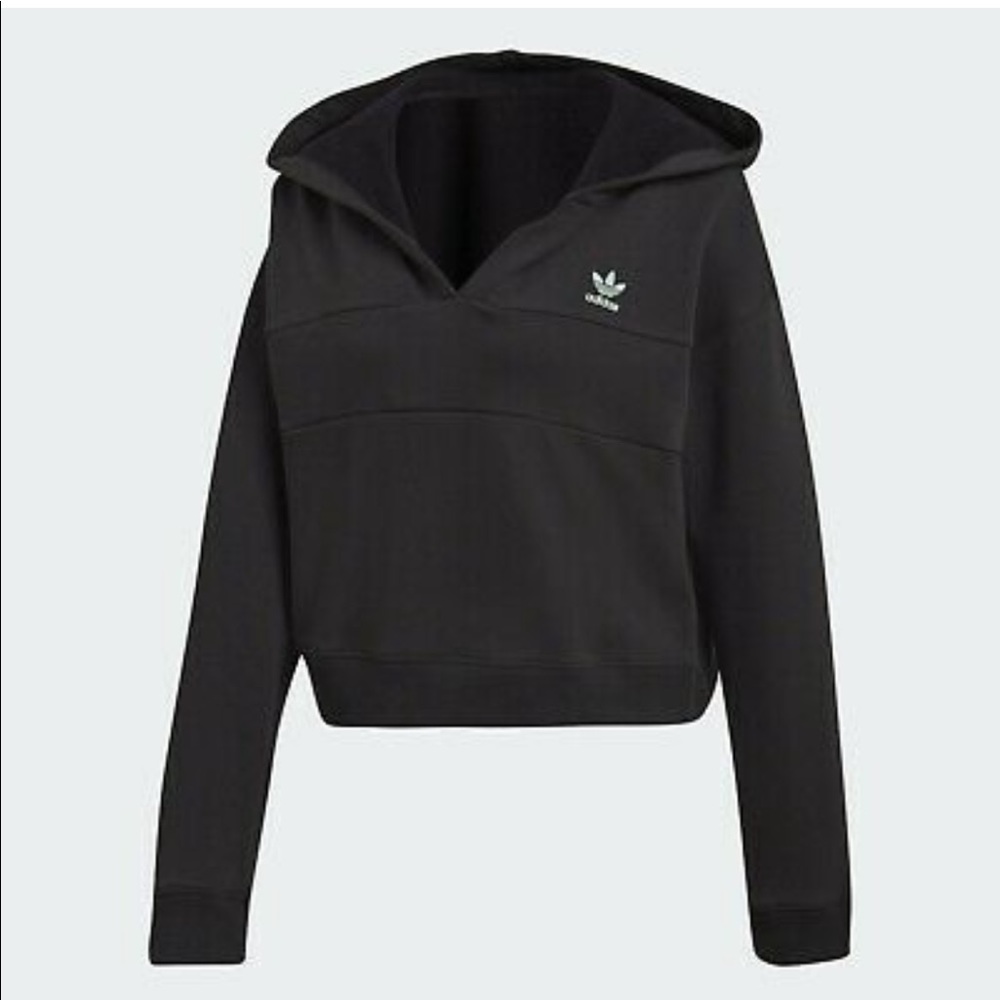 Adidas Originals Hooded Cropped Sweatshirt
